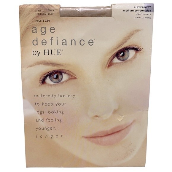 Hue Age Defiance Medium Compression Maternity Hosiery - Picture 1 of 7